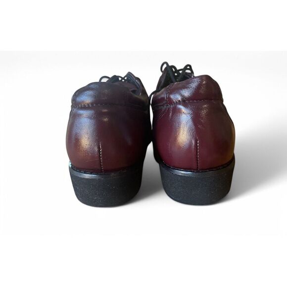 Steel Toe Safety Shoes 11 Welted Oxblood Leather Oxfords Men's Sz Made In USA - Picture 3 of 9